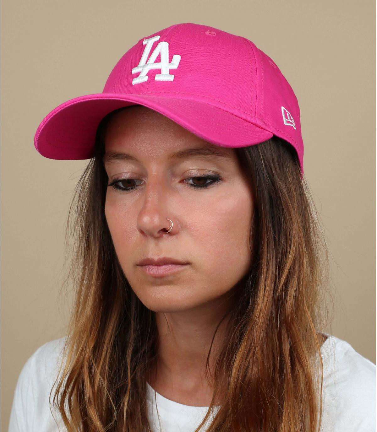 Damen Cap LA rosa Cap  Wmns League Ess LA 9Forty beetroot purple